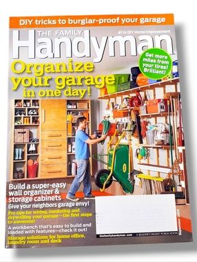 THE FAMILY HANDYMAN  MAGAZINE." ORGANIZE YOUR GARAGE "  SEPTEMBER, 2009